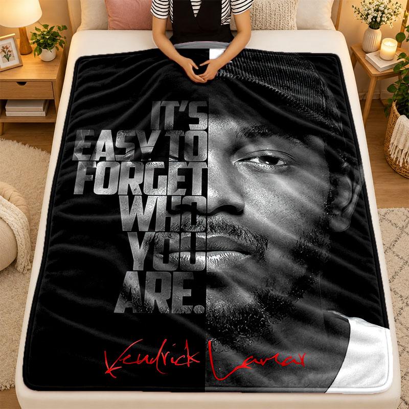 Flannel BlanketKendrick Lamar Warm Soft Throw Blanket for Indoor Sofa Bed Living Room Use