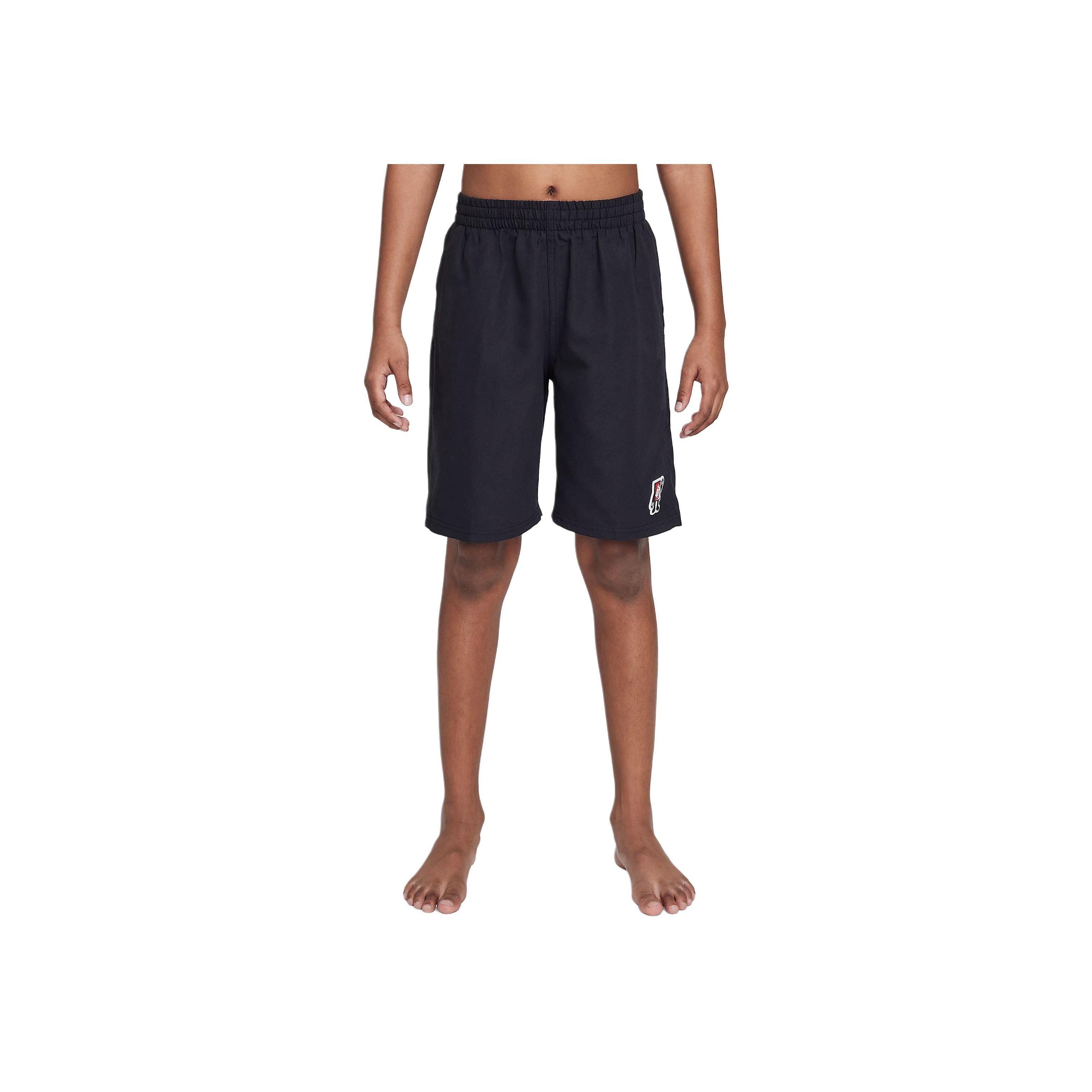 

Nike Logo Elastic Waist Five-Point Shorts Kids shorts Black NESSF803-001 XL