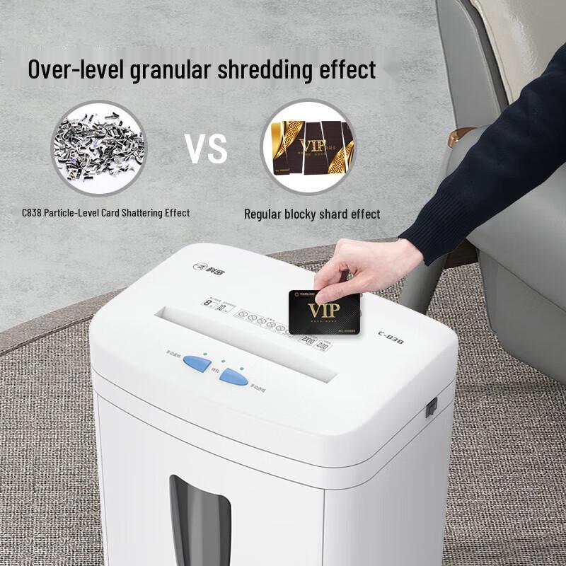 Comet C-838 Level 5 Micro-Cut Commercial Shredder CN plug (adapter included)