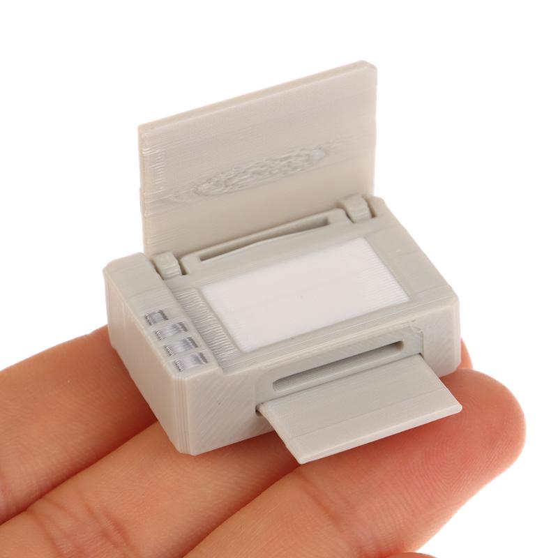 1:12 Simulace domečku pro panenky Model psacího stroje Miniaturní domeček pro panenky Cstudie Dekorace kancelářského nábytku Ozdoby ze scény Micro Life