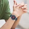 Casio STANDARD series 50 meters waterproof and elegant quartz movement resin strap Japanese and Korean watch men's watch red dial MTP-E505-4AV