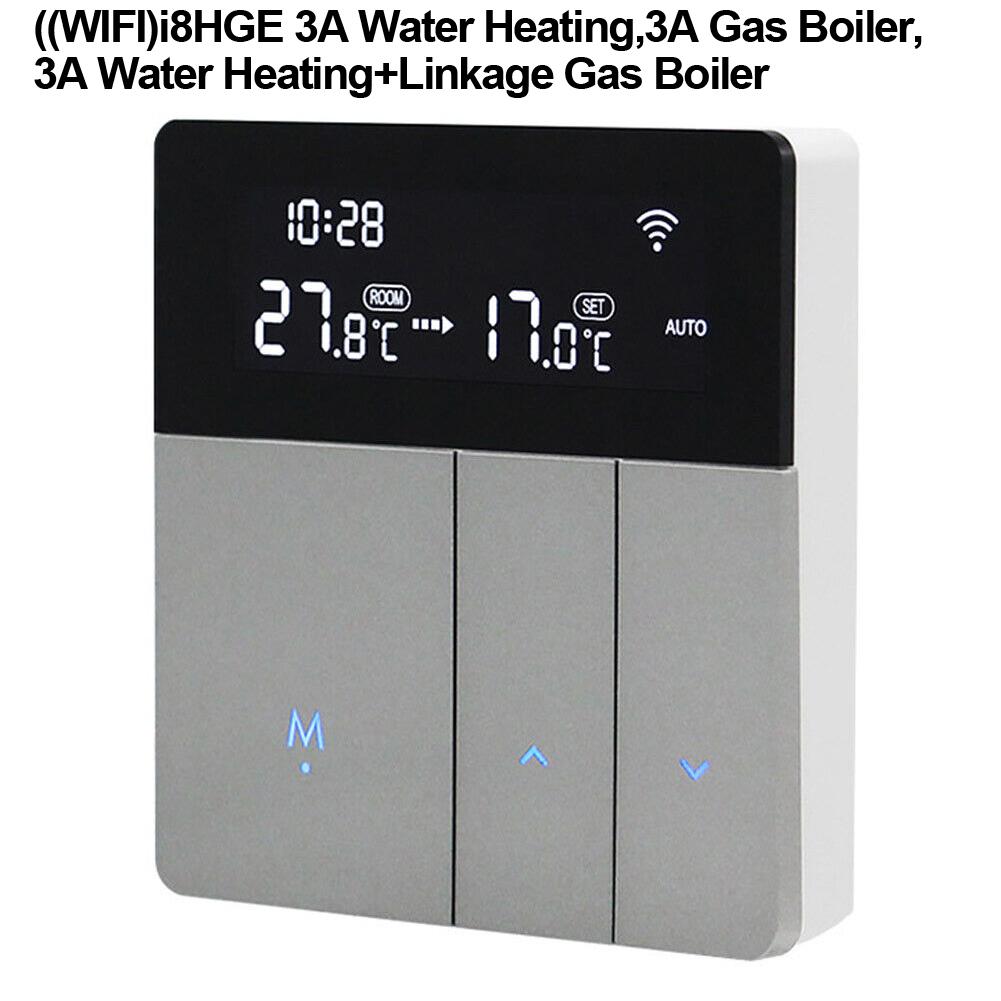 

Электрический термостат отопления Серебристый WiFi Умный термостат Программируемый Дистанционный Температура 100-240В Контроллер Охлаждение