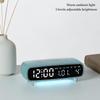 LED Digitaler Wecker Sprachsteuerung Temperatur Datum Wochentag Anzeige Timer Helligkeitseinstellung Elektronische Tischuhr Mit Umgebungslicht 12/24H