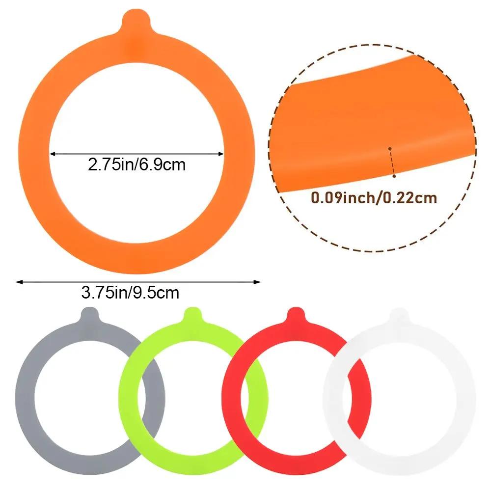 Reusable Storage Canning Accessories Rubber Sealings Mason Jars Gaskets Jar Gaskets Silicone Seals Rubber Seals Rings