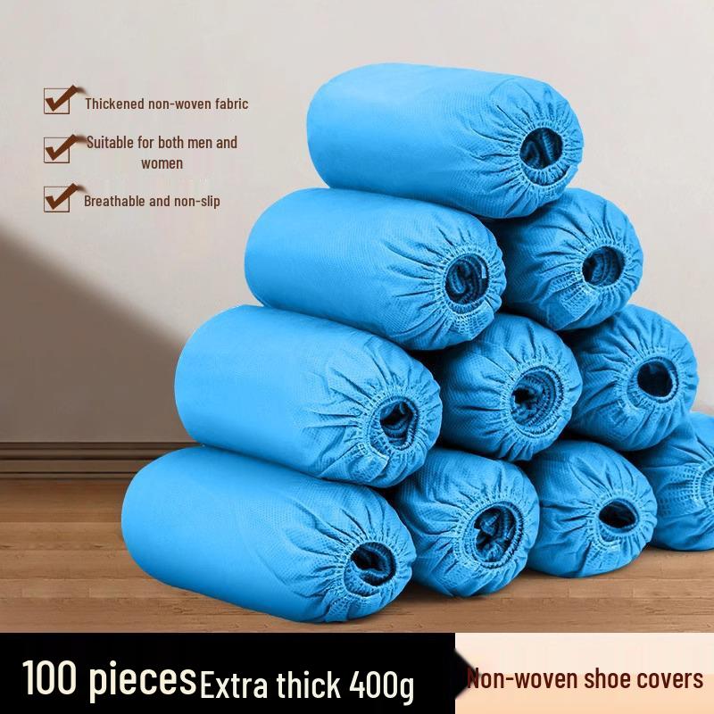 

Одноразовые нетканые бахилы: Утепленная домашняя обувь, пыленепроницаемая, нескользящая, для защиты ног взрослых и студентов