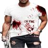 New Summer Short Sleeve Men's D Letter Halloween Theme Digital Printing T-Shirt Men