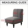 1Pcsastic Armless Chair Cover Solid Color Stretch Chair Slipcover Removable Single Sofa Covers For Bar Living Room