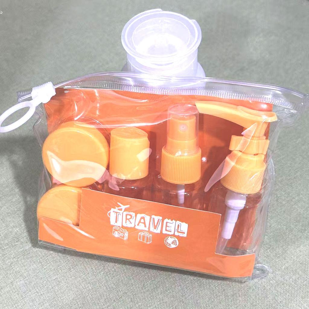 6 ks cestovních lahviček Sada Neprosakující Tlačítkový typ Znovu plnitelné nádoby Na kosmetiku Pleťové mléko Krém Tekuté Toaletní potřeby Skladování