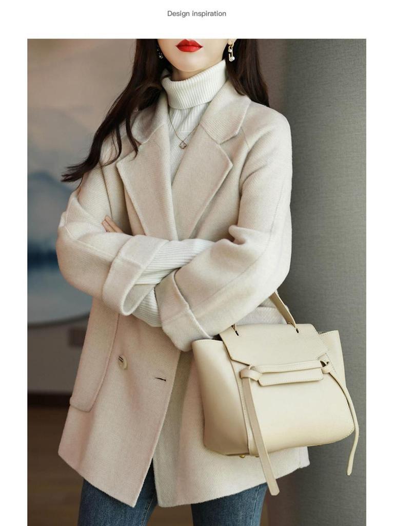 Korean Style Woolen Coat for Women - 2025 Winter Fashion, Loose and Slimming, Chic and Versatile Outerwear