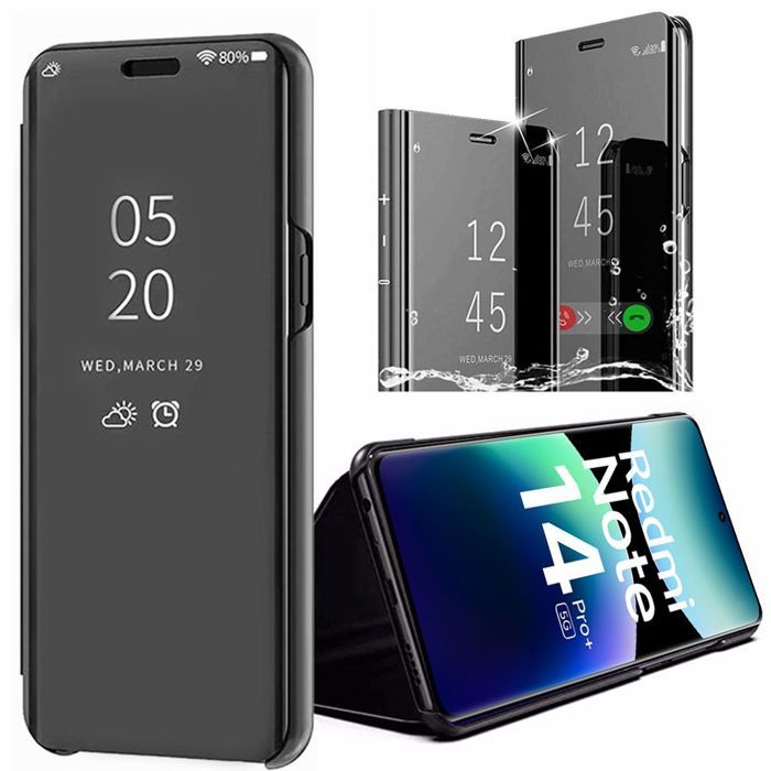 Protective Case - Xiaomi - Redmi Note 14 Pro Plus 5G - Black - Anti-Scratch - Elegant 360°