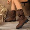 Maillard medium boots children's new summer and autumn stacking boots thick-soled Martin boots single boots