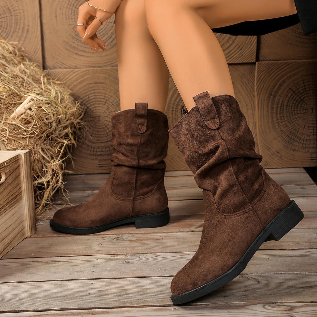 Maillard medium boots children's new summer and autumn stacking boots thick-soled Martin boots single boots