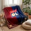 Lyon FC Soft Flannel Fleece Blanket Lightweight Cozy Warm Throw Blanket For Sofa Bed Home Decor