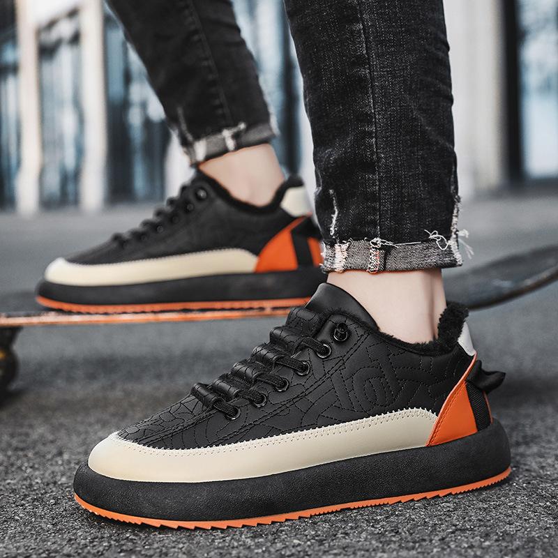 Cotton shoes board shoes men's new Korean version trend sports casual black board shoes men's fashion versatile platform trendy shoes