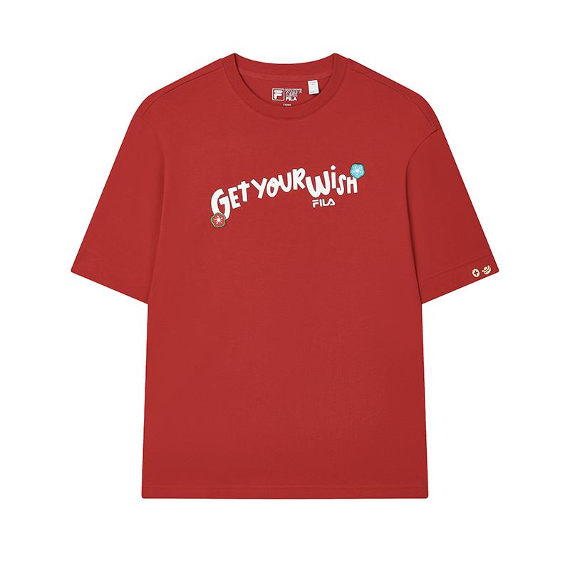 

New FILA ORIGINALE T Shirt Unisex Aquatic Glow F51M519102F-RD 170/92A/M