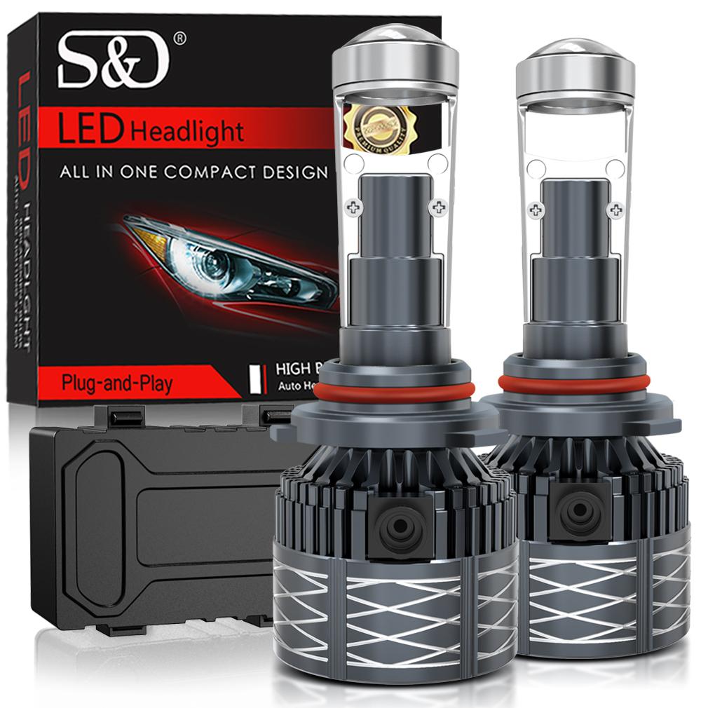 

2 шт. H4 H7 светодиодные линзы проектора фар H8 H11 9005 HB3 9006 HB4 автомобильные лампы Canbus с медной трубкой 120 Вт 50000 лм мощные мини-фары LHD 6000 К белые 9006 HB4