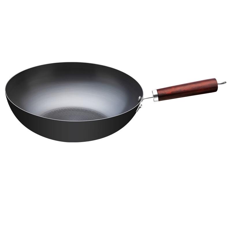 Sanjiaolong 32cm Household Uncoated Aluminum Wok