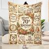 Vintage Celebration Blanket Soft & Cozy Perfect for Chair Office Chair Couch Four Seasons Multipurpose Playful Design Gift for Travel Home Birthdays