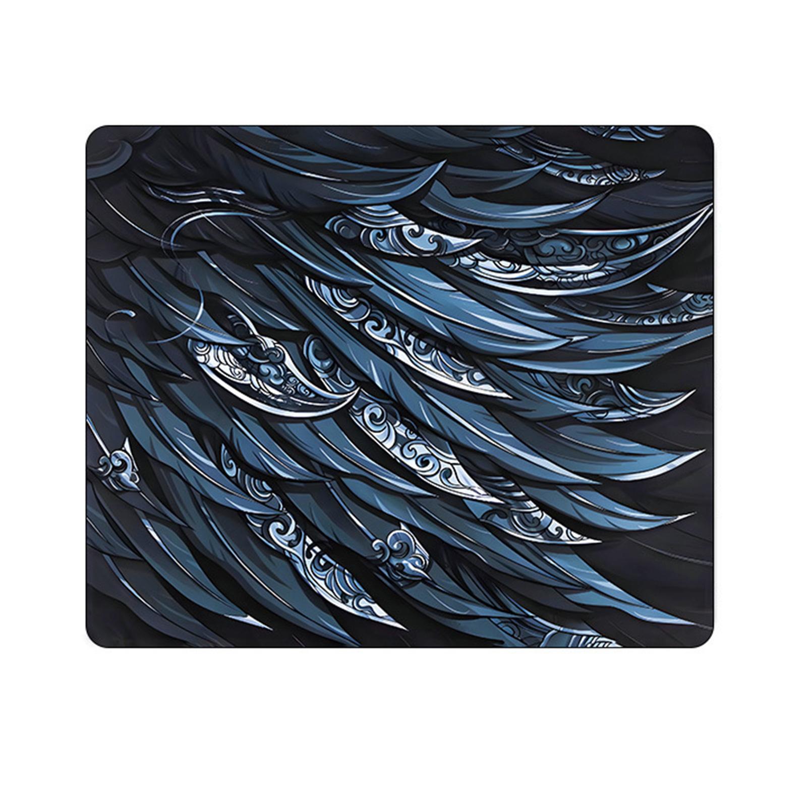 

Удлиненный игровой коврик для мыши, большой настольный коврик с нескользящей резиновой основой для офиса и дома 400x450 мм 10