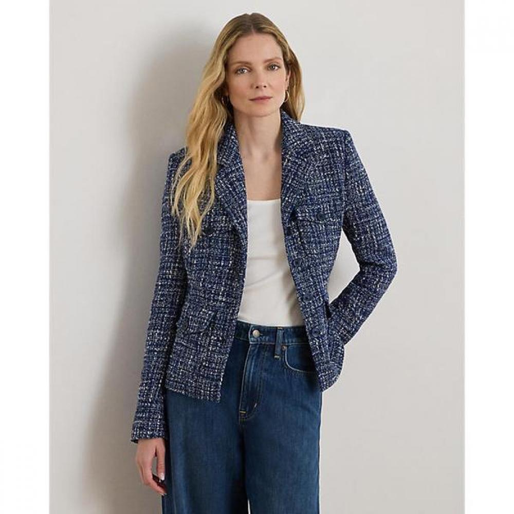 

Lauren Ralph Lauren Cotton Blend Boucle Blazer Wmlrotws6020280400 0