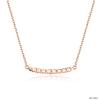 Custom 18K Rose Gold Lab Grown Diamond Pendant Necklace High Quality Luxury Fine Jewelry for Women for Wedding Parties