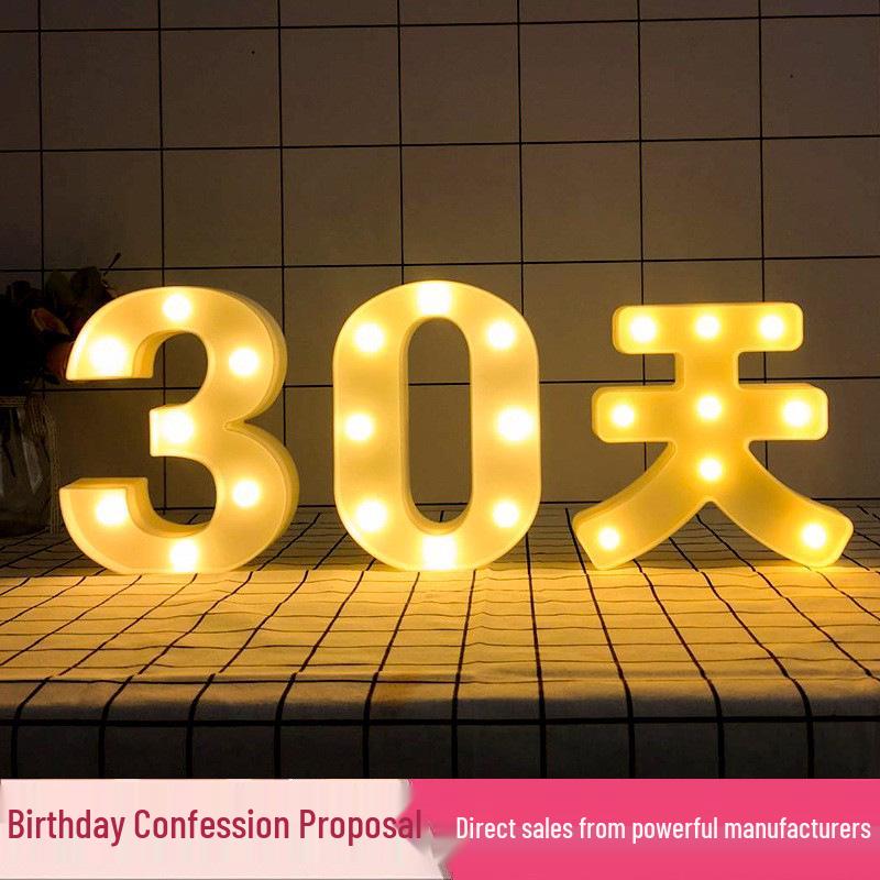 LED Letter Lights: Surprise Birthday, Proposal & Party Decoration
