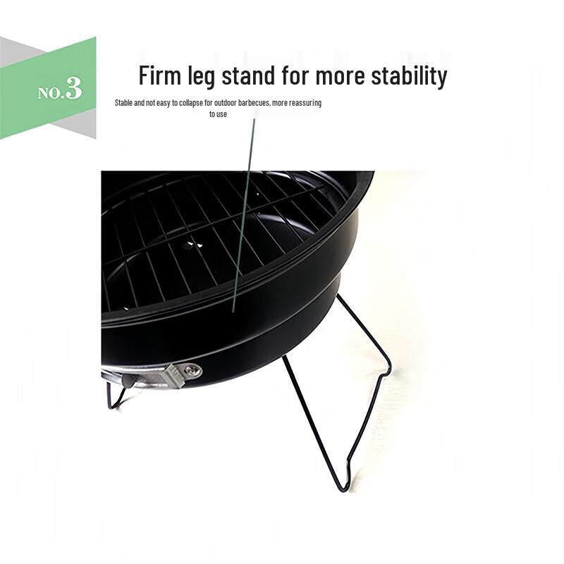 Seashore KL-08 Foldable Iron BBQ Grill