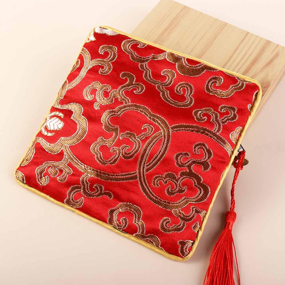 Jewelry Packaging Brocade Pouch Jewelry Storage Bag Chinese Style Coin Purse Silk Jewelry Organizer
