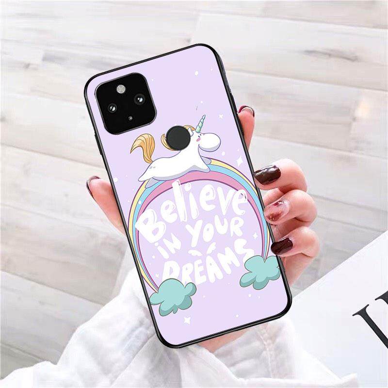 Cute Rainbow Unicorn Phone Case for Google Pixel 7 Pro 7 6A 6 Pro 5A 4A 3A Pixel 4 XL Pixel 5 6 4 3 XL 3A XL 2 XL