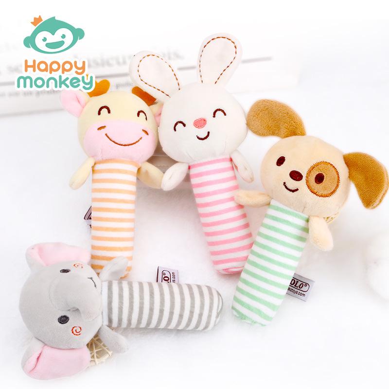 TOLOLO Plush Baby Rattle & Crib Mobile for Newborns - Soothing Sound Toy