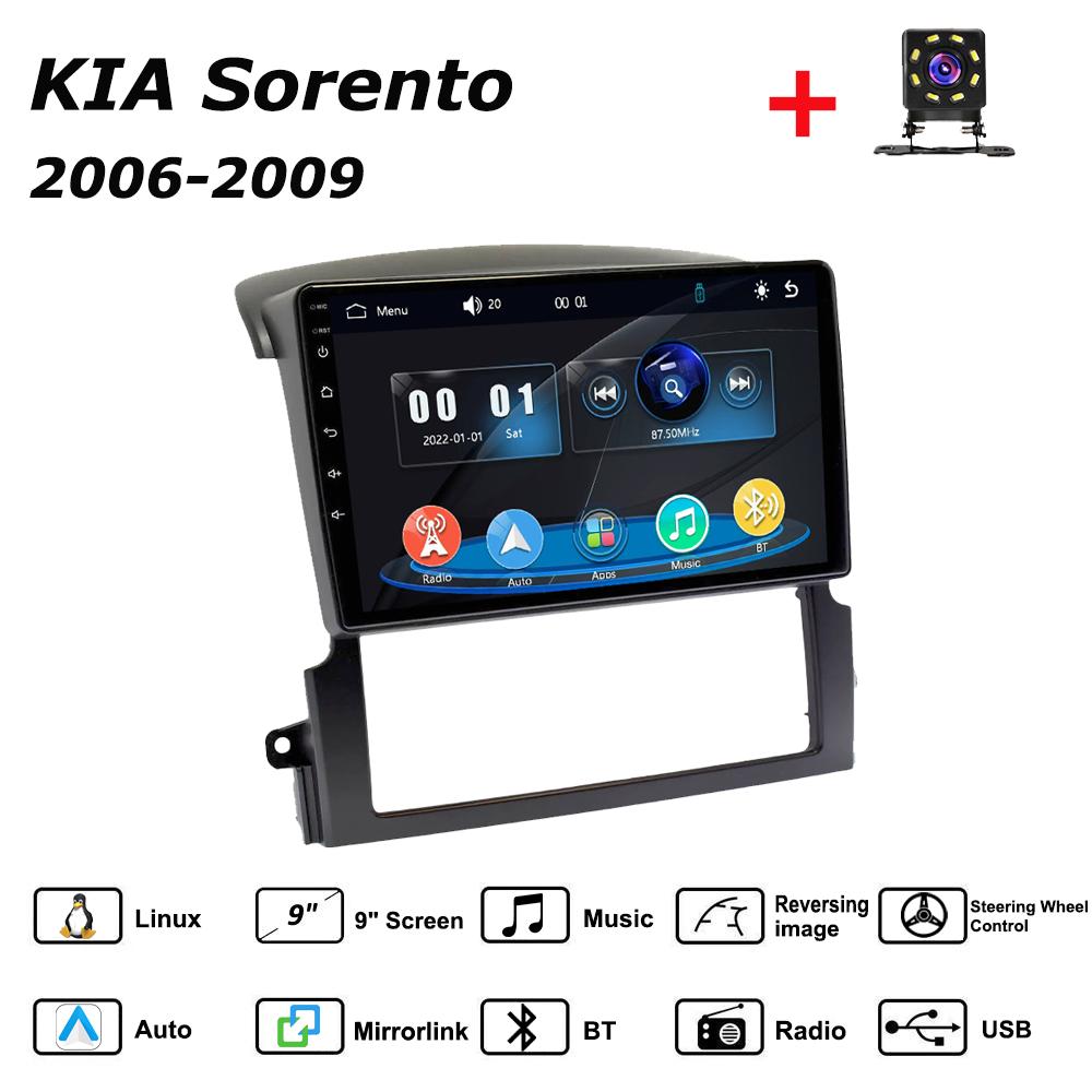 

Car Radio Multimedia MP5 Player Head Unit Stereo BT For KIA Sorento 2006-2009