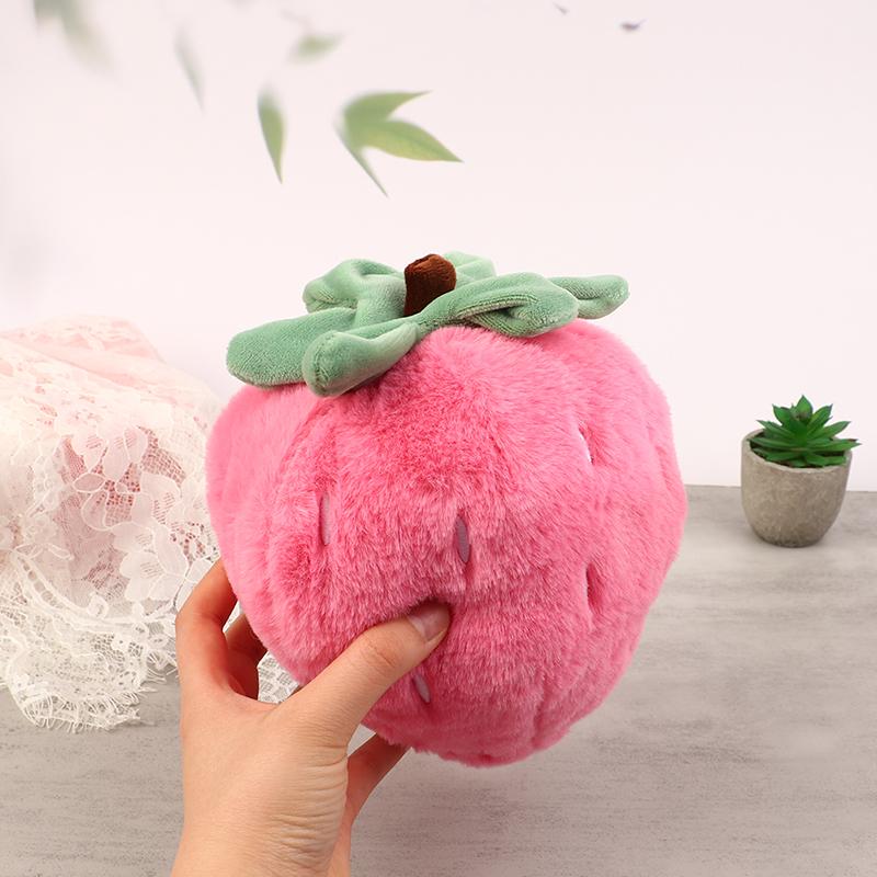26cm Soft Strawberry Plush Adorable Cartoon Fruit Stuffed Toy Fruits Sofa Cushion Pillow Fun Sleeping Toy Girl Gift