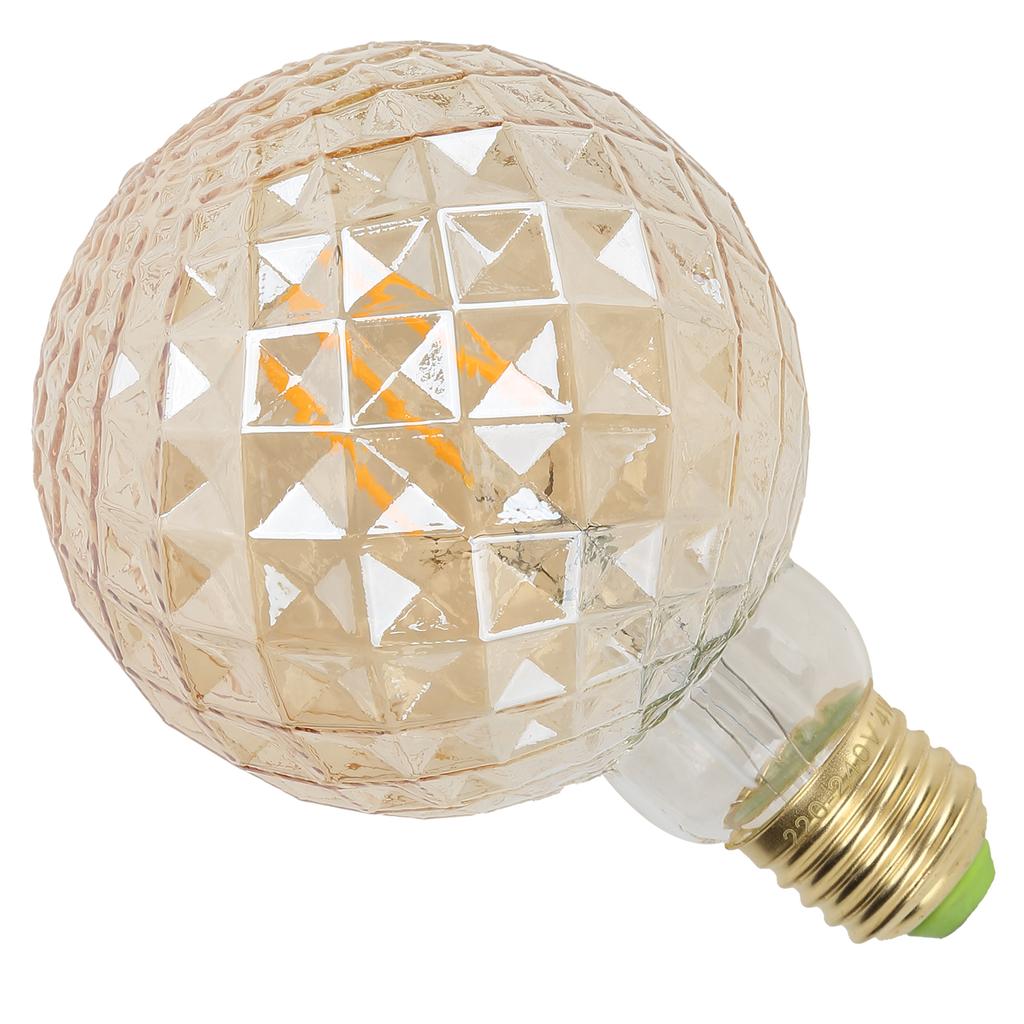 220V LED Decorative Bulb E27 4W G95 Glass Bulb High Brightness Filament Lamp Vintage Light Bulb for Living Room Bedroom