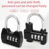 Wasserdichtes Kombinationsvorhängeschloss 4 Ziffern Ziffernkombinationsschloss Passwortvorhängeschloss Lagertür