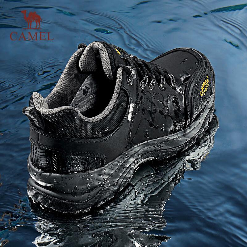 CAMEL Men's Low-Top Leather Hiking Shoes