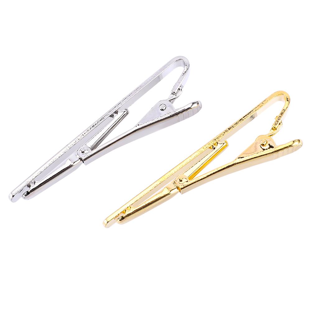 Hot Sale Simple Silver Gold Toned Practical Metal Tie Clip Pin for Men Gift Suit Clip Necktie Clasp