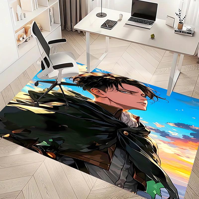 1pc Attack on Titan2 Print Area Rug - Soft, Washable Non-Slip Indoor Mat, Living Room, Home Office Decorative Rug,Office Decorative