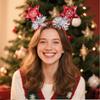 Christmas Tree Hairhoop Glittering Festive Holiday Headwear Gold Glitter Headband Festive Christmas Headbands For Christmas