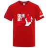 2026 Unisexs Summer Premium Fabric Quickdry Top Green Day American Idiot Albuum Cover Logo Print Solid Color Simple Tshirt