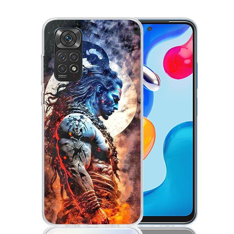 Lord Shiva Hindu God Buddha India Phone Case For Xiaomi Redmi Note 15 14 13 12S 12 Pro Plus 11S 11E 11 11T 10S 10 Art Soft Patte