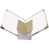 Modern Geometric Marble Bookshelf for Study Room Decorations