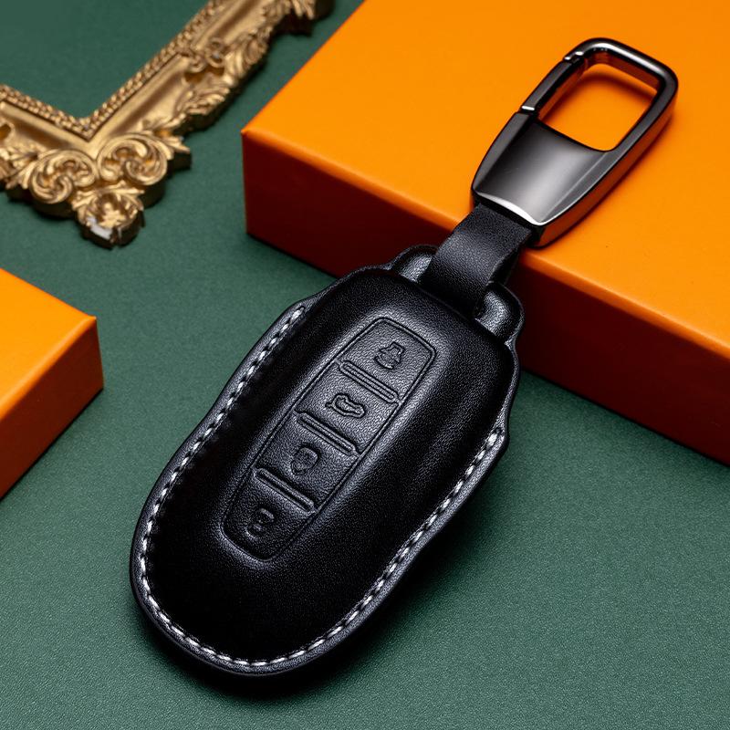 Suitable for Ford Mondeo Key Cover Sharp Edge Explorer Car Fox Leather Shell Buckle High-end Men