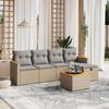 VidaXL Garden Lounge Set with Cushions 6 Pcs, Patio Sofas, Patio Furniture Set, Outdoor Furniture, Mix 3265294