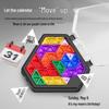 Hobby Pocket Puzzle Calendar: Desktop Logic Toy for Kids and Parents