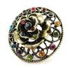 Les Trésors De Lily [J2043] - Multicolored Gold 'Sissi' Designer Ring