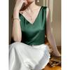 Imitation Silk Satin Camisole Women's V-neck Sleeveless High-end Design Silk Inner Bottoming Top