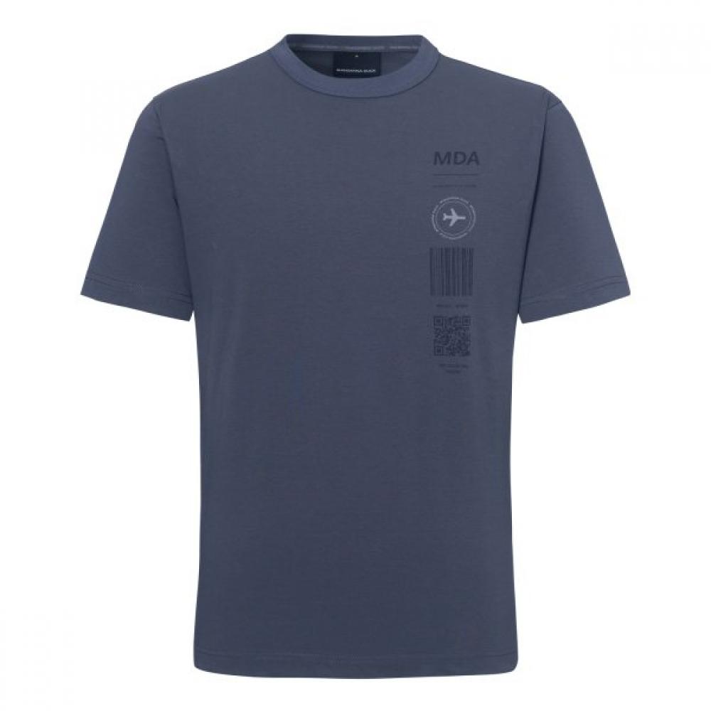 

Mandarina Duck Men S Luggage Tag Graphic T ShirT Bge09662 105(L)