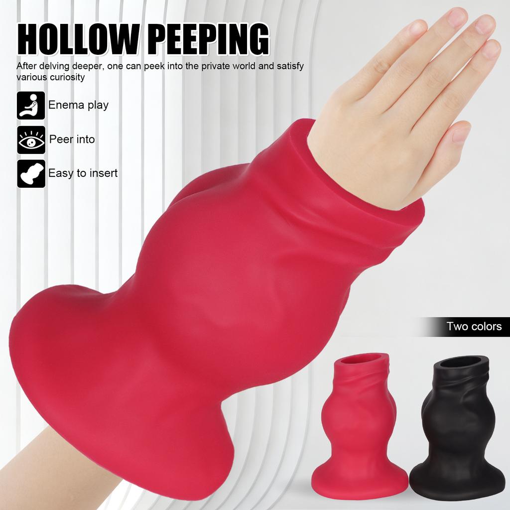XXL Silicone Hollow Anal Training Plug Expansion Sleeve Adult Couples Toy