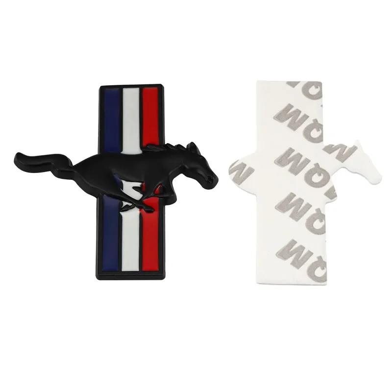 1pc Car Side Emblem Badge Stickers Trunk Decal for Ford Mustang GT 350 370 500 Shelby Cobra Mondeo Focus 2 3 F-150 Fiesta Kuga