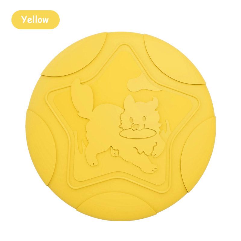 Bite-resistant Silicone Dog Flying Disk Toy Multifunctional Colorful Floating Outdoor Training Interactive Dog Toy Pelota Perro